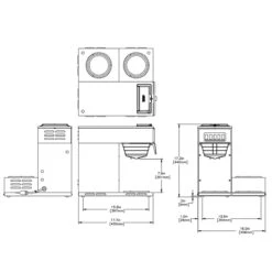 BUNN® BUNN 13300.0003: Pourover Coffee Brewer W/ 3 Lower Warmers SST -Coffee Drinks Shop 13300.9997 vp17a 3 fig4 sht2 i 3