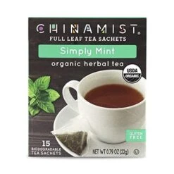 China Mist - Simply Mint Herbal Full Leaf Tea Sachet, 4 Boxes 15 Count Each -Coffee Drinks Shop 418qejcaccl 2 1