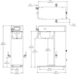 BUNN® Bunn 54000.0100 ITCB DV HV Infusion Series Tea & Coffee Brewer Dual-Volt High Volume, Platinum Edition -Coffee Drinks Shop 54000.0100 itcb dv hv pe 31