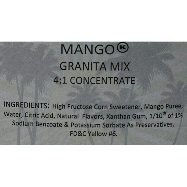 Tropical Sensations - Mango Granita Mix, 1 Bottle 64 Oz 5 Tropical Sensations - Mango Granita Mix, 1 Bottle 64 Oz - Image 3
