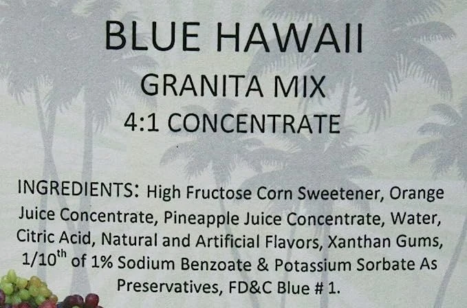Granita Machine, Frozen Drink Blue Hawaii Slush Machine Cocktail Mix 1 Bottle 4 Granita Machine, Frozen Drink Blue Hawaii Slush Machine Cocktail Mix 1 Bottle - Image 3