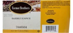Farmer Brothers Barbecue Spice, 7 Lbs - Original Cain's Blend! 9 Farmer Brothers Barbecue Spice, 7 Lbs - Original Cain's Blend! -Coffee Drinks Shop 7846504 ingredients