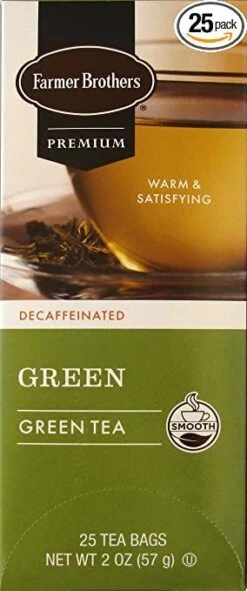Farmer Brothers Premium: Decaf Green Tea, 6/25 Ct Tea Boxes -Coffee Drinks Shop 81h9cq4yajl. sy679 pibundle 25 topright 0 0 sx284sy679sh20 1