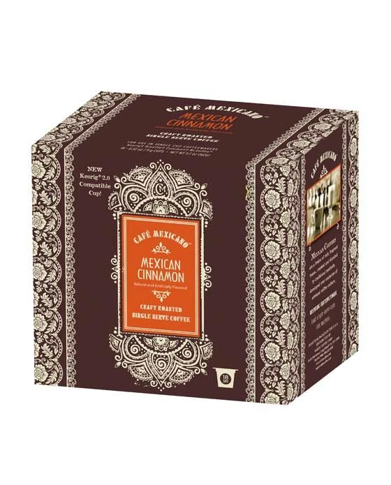 Cafe Mexicano Mexican Cinnamon Coffee KCups, 18ct 3 Cafe Mexicano Mexican Cinnamon Coffee KCups, 18ct