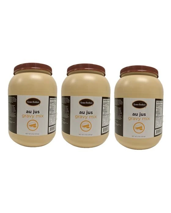 Farmer Brothers Au Jus Gravy Mix (3 Bottles/4 Lbs Ea.) 3 Farmer Brothers Au Jus Gravy Mix (3 Bottles/4 Lbs Ea.)