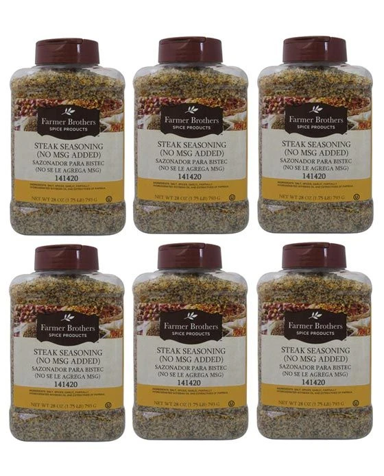 Farmer Brothers Steak Seasoning (6 Bottles/28 Oz Ea.) 3 Farmer Brothers Steak Seasoning (6 Bottles/28 Oz Ea.)