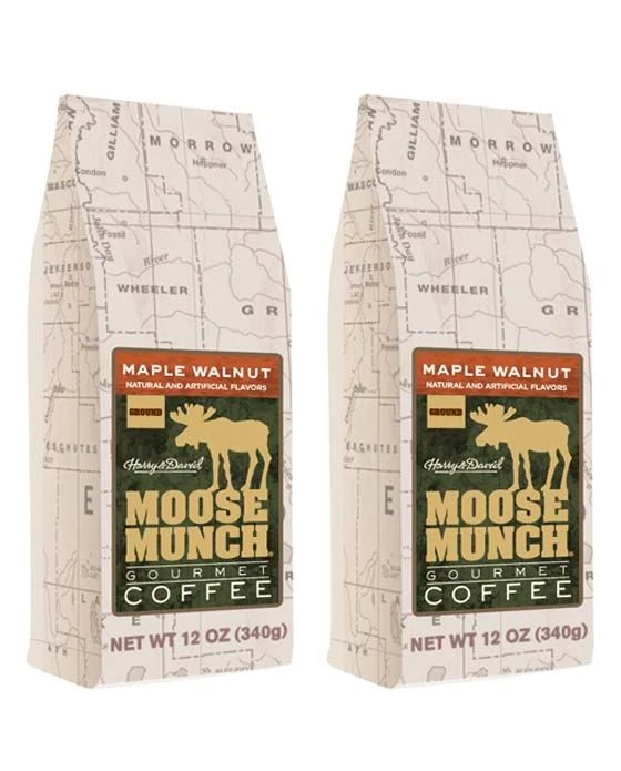 Harry & David Moose Munch Maple Walnut Ground Gourmet Coffee 2 Bags 3 Harry & David Moose Munch Maple Walnut Ground Gourmet Coffee 2 Bags