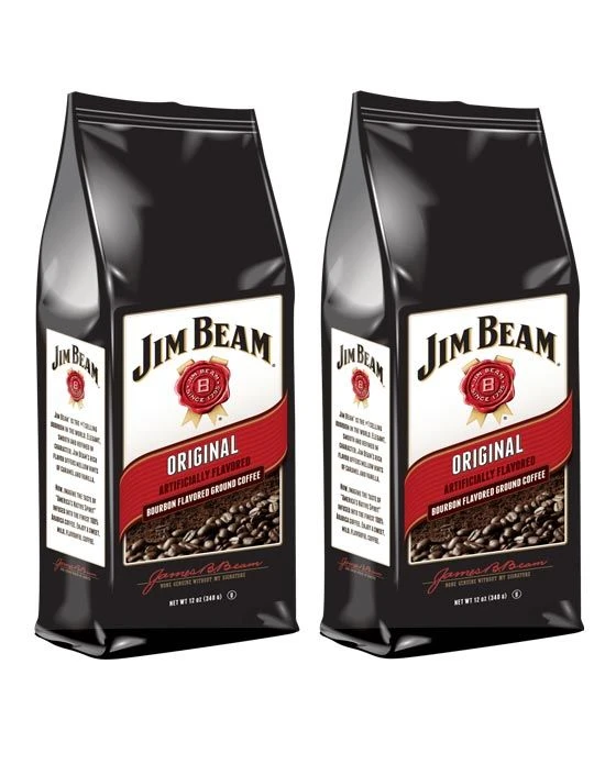 Jim Beam Original Bourbon Flavored Ground Coffee, 2 Bags (12 Oz Ea.) 3 Jim Beam Original Bourbon Flavored Ground Coffee, 2 Bags (12 Oz Ea.)