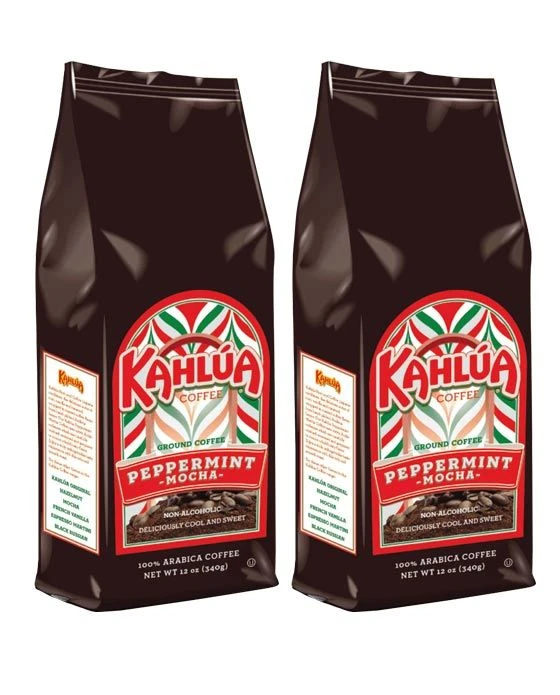 Kahlua Peppermint Mocha Gourmet Ground Coffee (2 Bags/12 Oz) 3 Kahlua Peppermint Mocha Gourmet Ground Coffee (2 Bags/12 Oz)