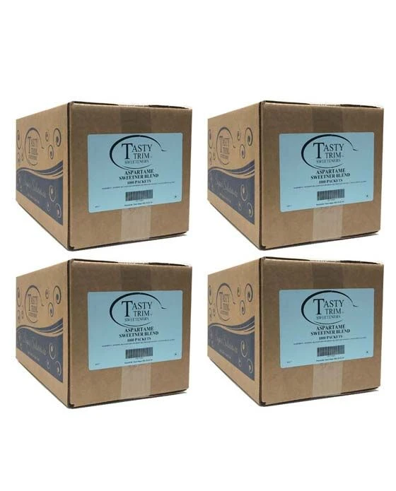 Tasty Trim Aspartame (Blue Sugar Substitute), 4 Boxes (1,000 Packets Ea.) 3 Tasty Trim Aspartame (Blue Sugar Substitute), 4 Boxes (1,000 Packets Ea.)