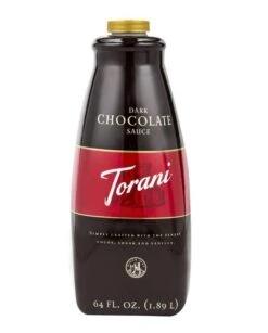 Torani Dark Chocolate Sauce, 1 Bottle/64 Oz Free Pump Included