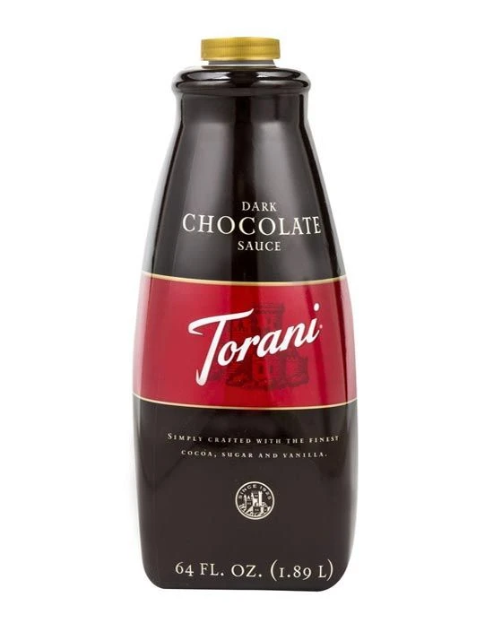 Torani Dark Chocolate Sauce, 1 Bottle/64 Oz Free Pump Included 3 Torani Dark Chocolate Sauce, 1 Bottle/64 Oz Free Pump Included