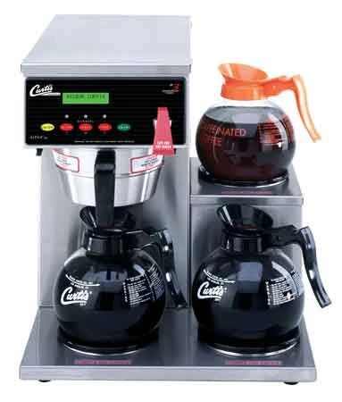 Curtis Automatic Decanter Brewer - 3 Warmers Right Side - Dual V 3 Curtis Automatic Decanter Brewer - 3 Warmers Right Side - Dual V