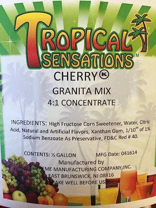 Tropical Sensations - Cherry Granita Mix, 1 Bottle 64 Oz 5 Tropical Sensations - Cherry Granita Mix, 1 Bottle 64 Oz - Image 3