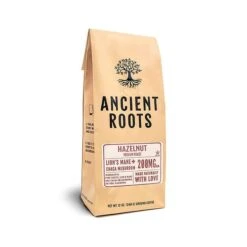Ancient Roots Hazelnut Medium Roast Flavored Mushroom Ground Coffee 6/12 Oz Bags -Coffee Drinks Shop ancient roots hazelnut flavored mushroom coffee hazelnut coffee 1 1 1