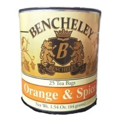 Bencheley Orange & Spice Tea, 25 Tea Bags (1.54 Oz) -Coffee Drinks Shop bencheley orange spice tea 1
