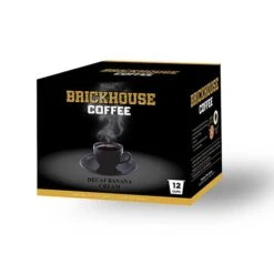 Brickhouse Single Serve Coffee, Decaf Banana Cream, 72 Count -Coffee Drinks Shop brickhouse decaf banana cream single serve cups 12 count 1 1