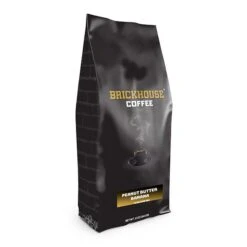 Brickhouse Ground Coffee, Peanut Butter Banana, 4/12 Oz Bags -Coffee Drinks Shop brickhouse ground coffee peanut butter banana 12oz bag 1 1