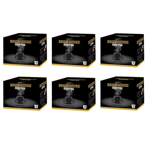 Brickhouse Single Serve Coffee, BRICKHOUSE Blend - 100% Colombian Dark Roast, 72 Count 3 Brickhouse Single Serve Coffee, BRICKHOUSE Blend - 100% Colombian Dark Roast, 72 Count