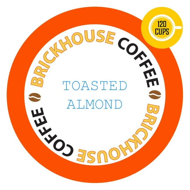 Brickhouse Single Serve Coffee, Toasted Almond, 120 Count 3 Brickhouse Single Serve Coffee, Toasted Almond, 120 Count