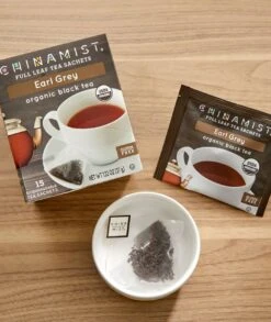 China Mist - Earl Grey Organic Black Full Leaf Tea Sachet, 4 Boxes 15 Count Each -Coffee Drinks Shop china mist earl grey organic black full leaf tea sachet2 1 1 1
