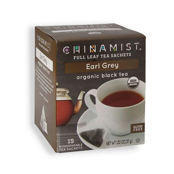 China Mist - Earl Grey Organic Black Full Leaf Tea Sachet, 2 Boxes 15 Count Each 4 China Mist - Earl Grey Organic Black Full Leaf Tea Sachet, 2 Boxes 15 Count Each - Image 2