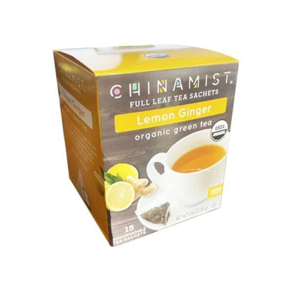 China Mist - Lemon Ginger Organic Green Tea Sachet, 6 Boxes 15 Count Each 4 China Mist - Lemon Ginger Organic Green Tea Sachet, 6 Boxes 15 Count Each - Image 2