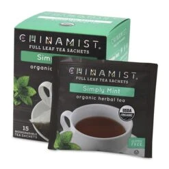 China Mist - Simply Mint Herbal Full Leaf Tea Sachet, 2 Boxes 15 Count Each -Coffee Drinks Shop china mist simply mint herbal full leaf tea sachet 15 count box 2