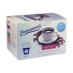 Entenmann's Single Serve Coffee, Dark Roast, 4/10 (40 Count) -Coffee Drinks Shop entenmanns single serve coffee dark roast 10 cups 1