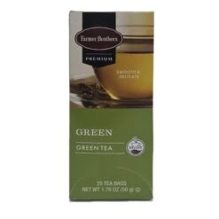 Farmer Brothers Premium: Green Tea, 2/25 Ct Tea Boxes -Coffee Drinks Shop fbgreentean2 2