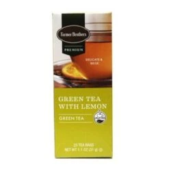 Farmer Brothers Premium Green Tea With Lemon, 6/25 Ct Tea Boxes 9 Farmer Brothers Premium Green Tea With Lemon, 6/25 Ct Tea Boxes -Coffee Drinks Shop fblemontea1 2