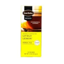 Farmer Brothers Premium: Lively Lemon Hot Tea, 2/25 Ct Tea Boxes -Coffee Drinks Shop fbliveltlemon1 1