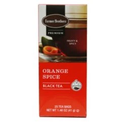 Farmer Brothers Premium: Orange Spice Hot Tea, 2/25 Ct Tea Boxes -Coffee Drinks Shop fboraangespiceteap3
