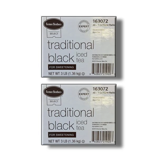 Farmer Brothers Black Iced Tea For Sweetening, 2 Boxes - 48/1 Oz 3 Farmer Brothers Black Iced Tea For Sweetening, 2 Boxes - 48/1 Oz - Image 2