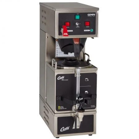 Curtis GEM-120A-10 Gemini Stainless Steel Analog Satellite Coffee Brewer - 120V 5 Curtis GEM-120A-10 Gemini Stainless Steel Analog Satellite Coffee Brewer - 120V - Image 3