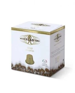 Miscela D'Oro Nespresso Compatible Capsules, Gold, 10/10 Ct