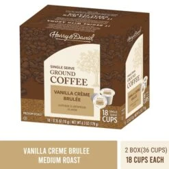 Harry & David Vanilla Creme Brulee Single Serve Coffee, 2/18 Count -Coffee Drinks Shop harrydavidvanillss2
