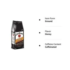 Jim Beam Spiced Honey Bourbon Flavored Ground Coffee, 6 Bags (12 Oz Ea.) -Coffee Drinks Shop honey 3