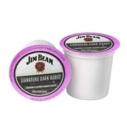 Jim Beam Dark Roast Bourbon Flavored Single Serve Cups, 18 Cups -Coffee Drinks Shop jimbeamdarkroast 1