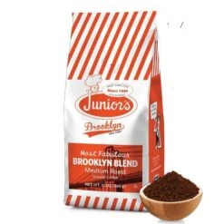 Junior's Most Fabulous Brooklyn Blend, Medium Roast Ground Coffee, 6/12 Oz Bags -Coffee Drinks Shop juniorabrooklyn 3
