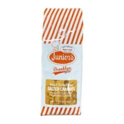 Junior's Most Fabulous Salted Caramel Ground Coffee, 6/12 Oz Bag -Coffee Drinks Shop juniorssaltedcaramel1 2