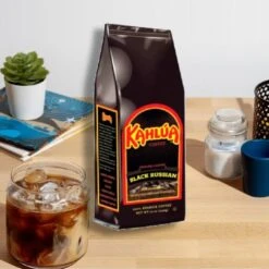Kahlua Black Russian Gourmet Ground Coffee (3 Bags/12 Oz) -Coffee Drinks Shop kahluablackrussian 1