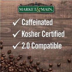 Market & Main Coconut Macaroon Single Serve Coffee Cups, 6 Boxes (72 Cups) -Coffee Drinks Shop market main chocolate peanut butter cup coffee single serve cups 12cups3 4
