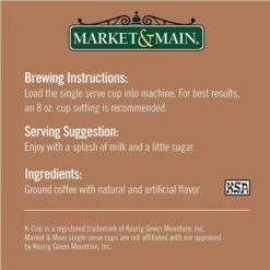 Market & Main Chocolate Peanut Butter Single Serve Coffee Cups, 2 Boxes (24 Cups) -Coffee Drinks Shop market main chocolate peanut butter cup coffee single serve cups 12cups5 2