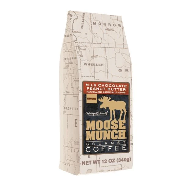 Harry & David Moose Munch Milk Chocolate Peanut Butter Ground Gourmet Coffee 6 Bags 5 Harry & David Moose Munch Milk Chocolate Peanut Butter Ground Gourmet Coffee 6 Bags - Image 3