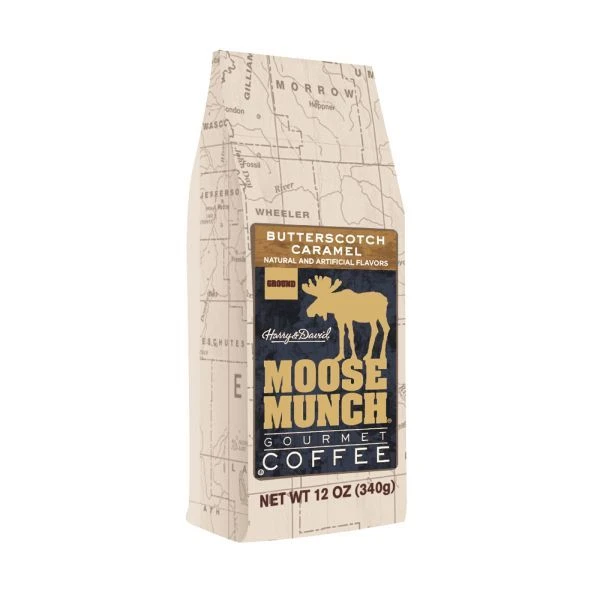 Harry & David Moose Munch Butterscotch Caramel Ground Gourmet Coffee 2 Bags 4 Harry & David Moose Munch Butterscotch Caramel Ground Gourmet Coffee 2 Bags - Image 2