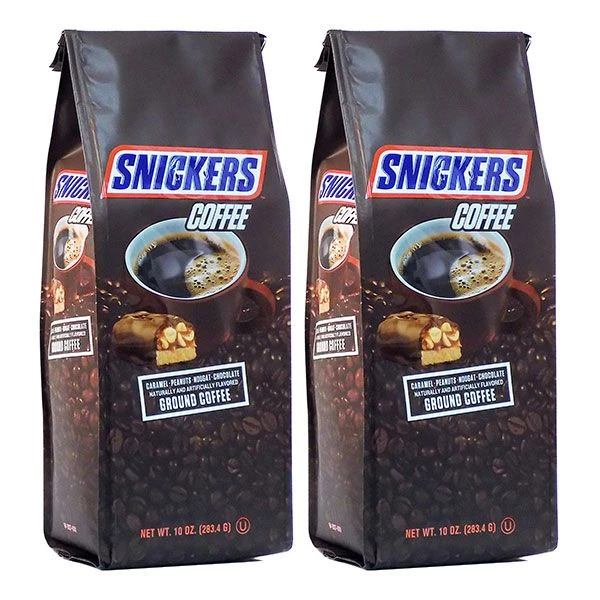 Snickers Caramel, Peanuts, Nougat And Chocolate, Naturally And Artificially Flavored Ground Coffee, 2/10 Oz Bags 4 Snickers Caramel, Peanuts, Nougat And Chocolate, Naturally And Artificially Flavored Ground Coffee, 2/10 Oz Bags - Image 2