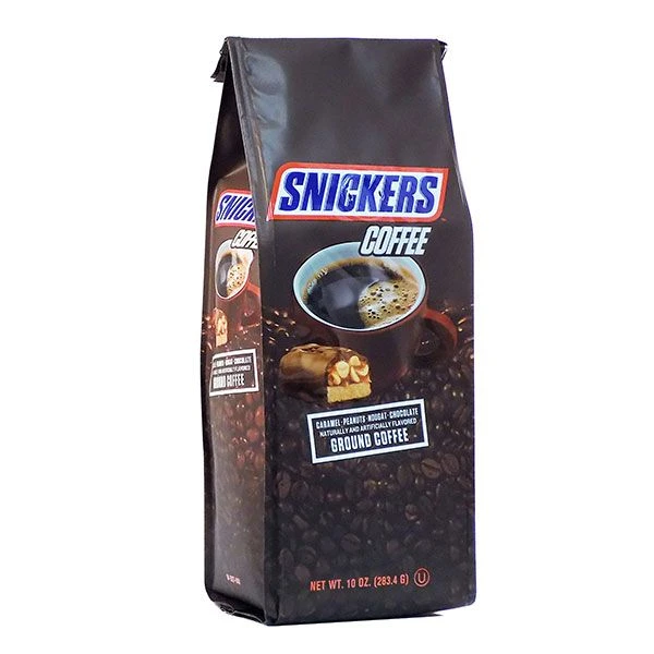Snickers Caramel, Peanuts, Nougat And Chocolate, Naturally And Artificially Flavored Ground Coffee, 2/10 Oz Bags 3 Snickers Caramel, Peanuts, Nougat And Chocolate, Naturally And Artificially Flavored Ground Coffee, 2/10 Oz Bags