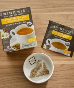 China Mist - Organic Sweet Herbs With Chamomile Herbal Tea Sachets, 6 Box 15 Count Each -Coffee Drinks Shop sweetherb chamomile 2 1 1 1 1