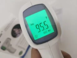 Digital Lcd Infrared Thermometer Non-contact Forehead Baby Adult Temperature USA 12 Pack -Coffee Drinks Shop thermometer 3